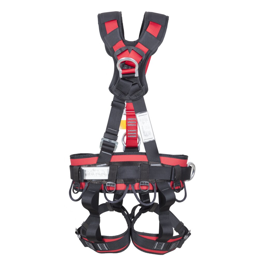 P-72mX - Safety harness with a waist belt and automatic buckles for work in suspension.