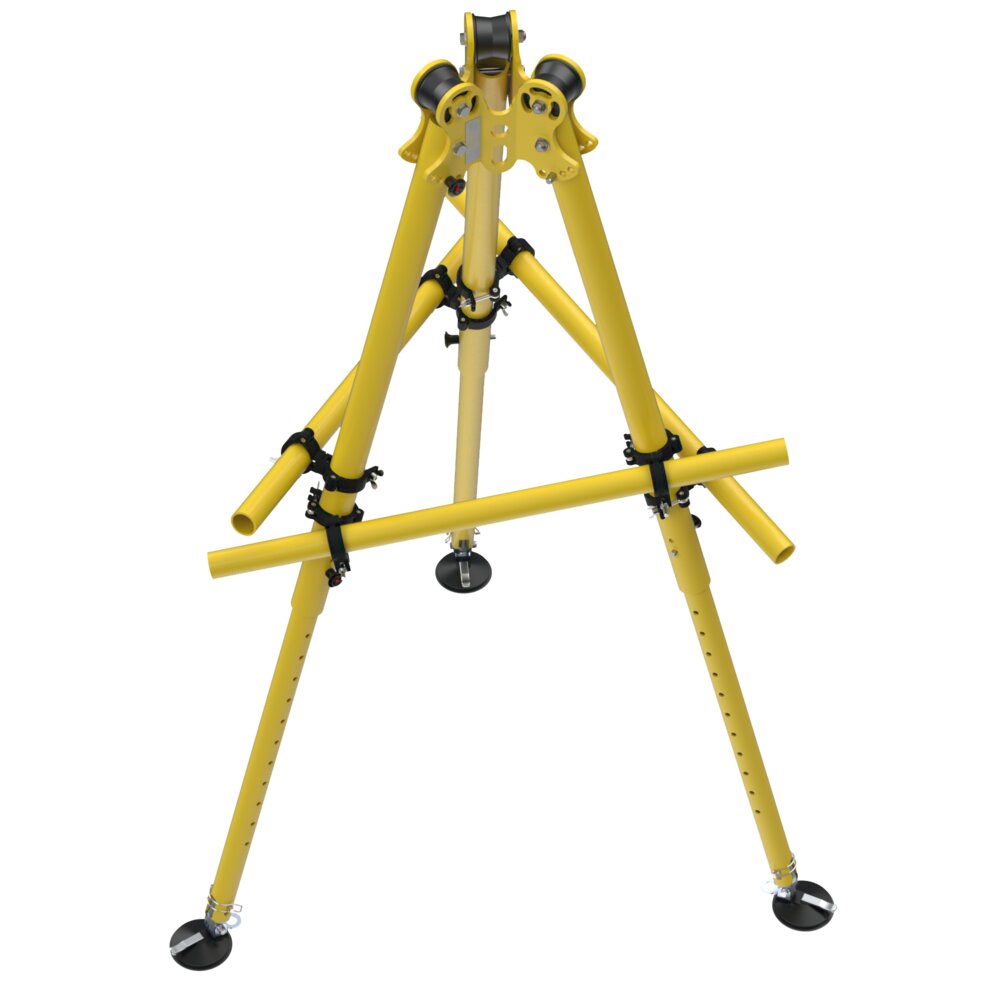 TM 16 - Compact aluminum safety tripod on suction cups
