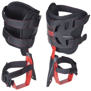 1 set di attrezzi da arrampicata in acciaio inox con cintura di sicurezza regolabile per costruzioni Adjustable Tree Climbing Spikes 