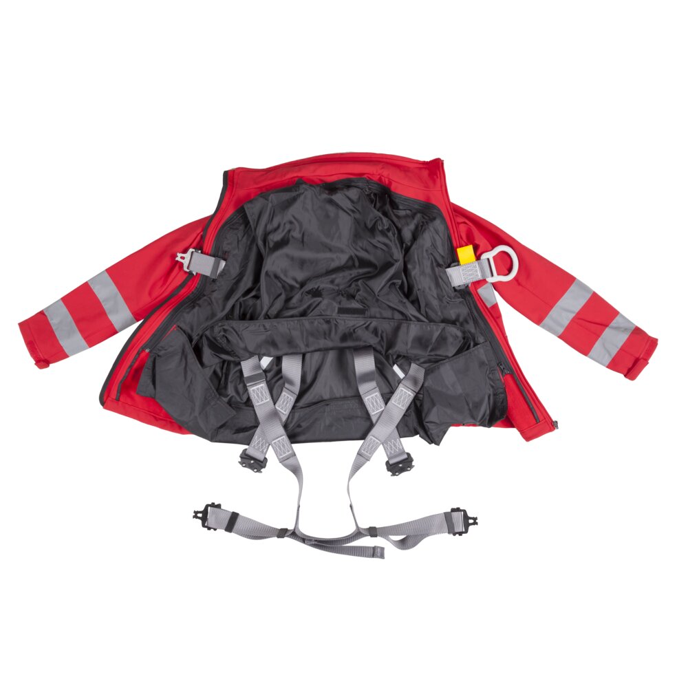 KB 041 - SOFTSHELL jacket with full body harness. 